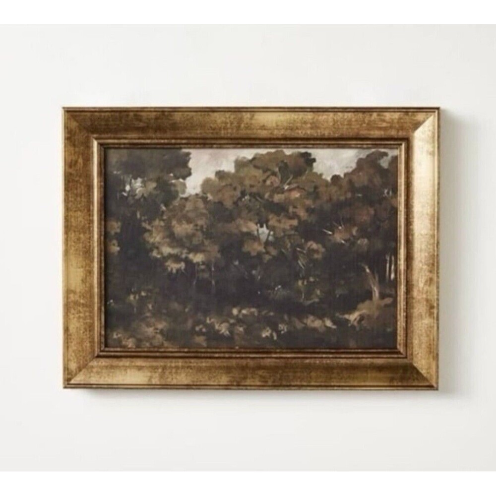 Moody Trees Framed Wall Canvas BoardThreshold designed with Studio McGee - New